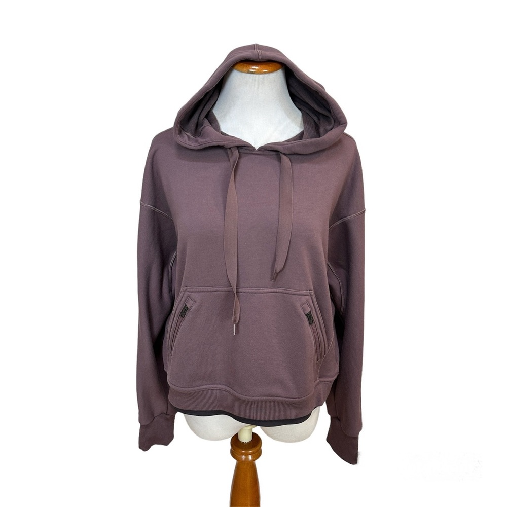 ATHLETA Recover Hoodie Mauve Purple Sweatshirt Women's Sz Small NWOT - Picture 2 of 8